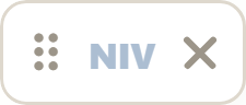 NIV version icon, muted